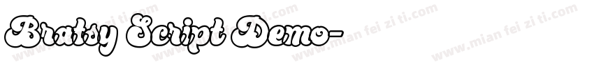 Bratsy Script Demo字体转换